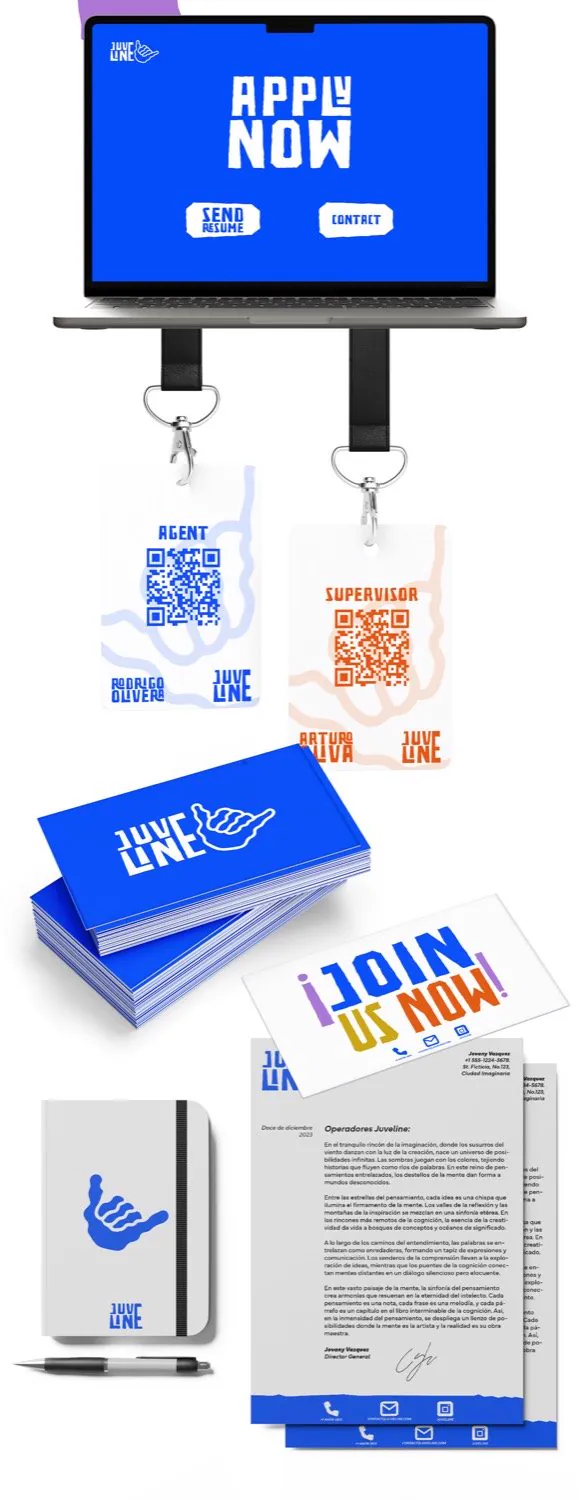 Juveline, diseño y branding por CBAS, pieza 02
