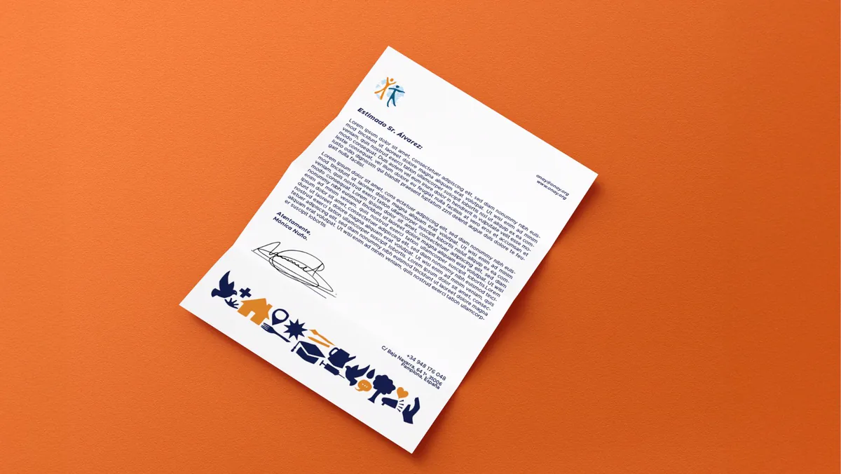 ONAY, hoja membretada — papelería por CBAS